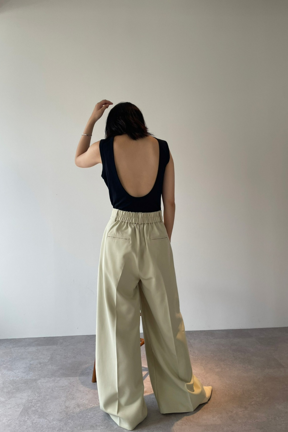 Open back tank bodysuit