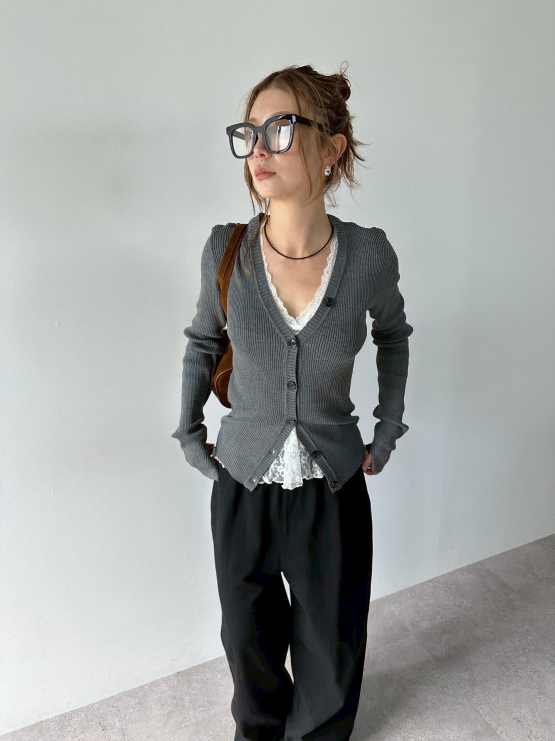 Halter neck lace top