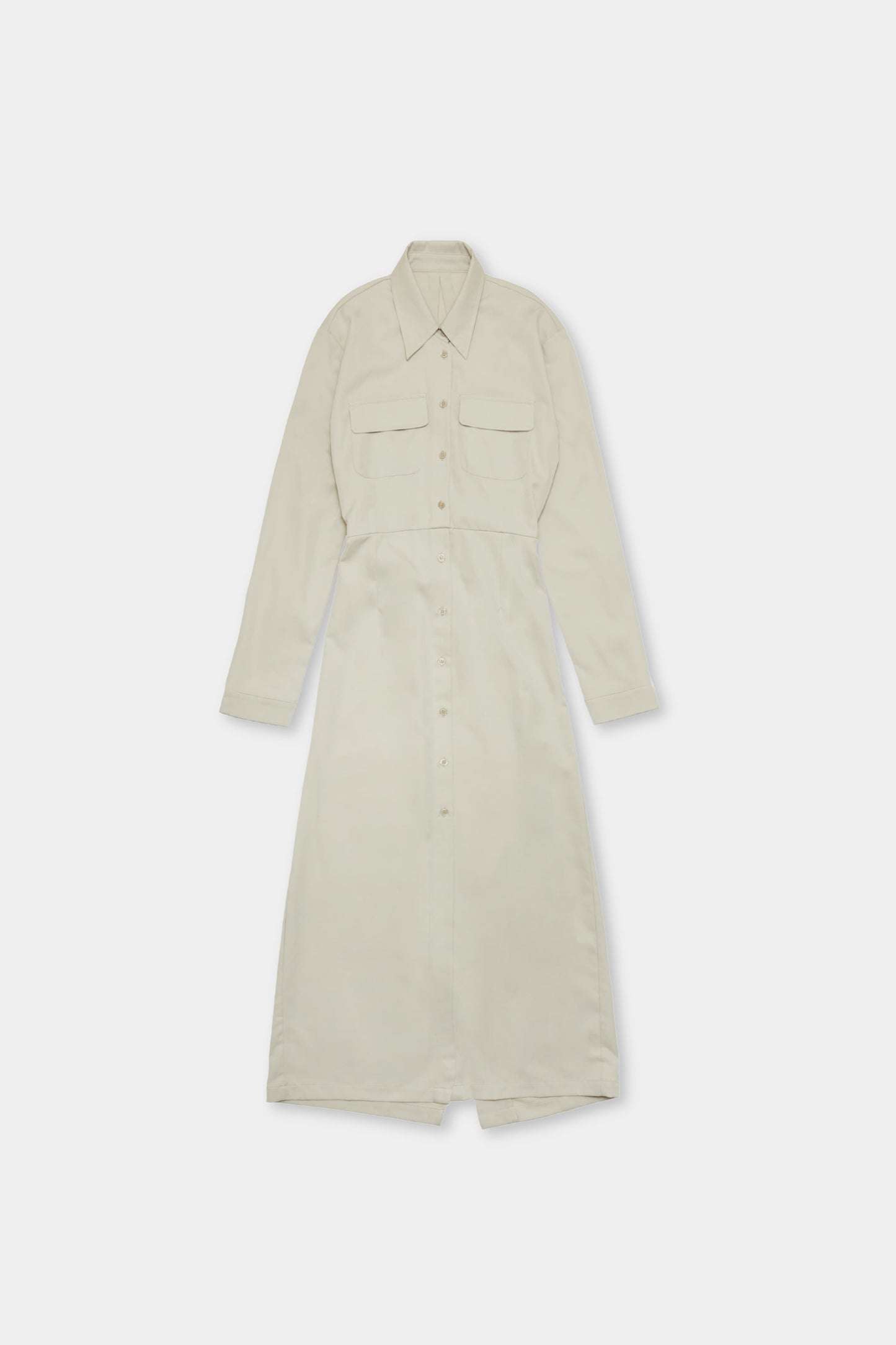 Back long shirt dress