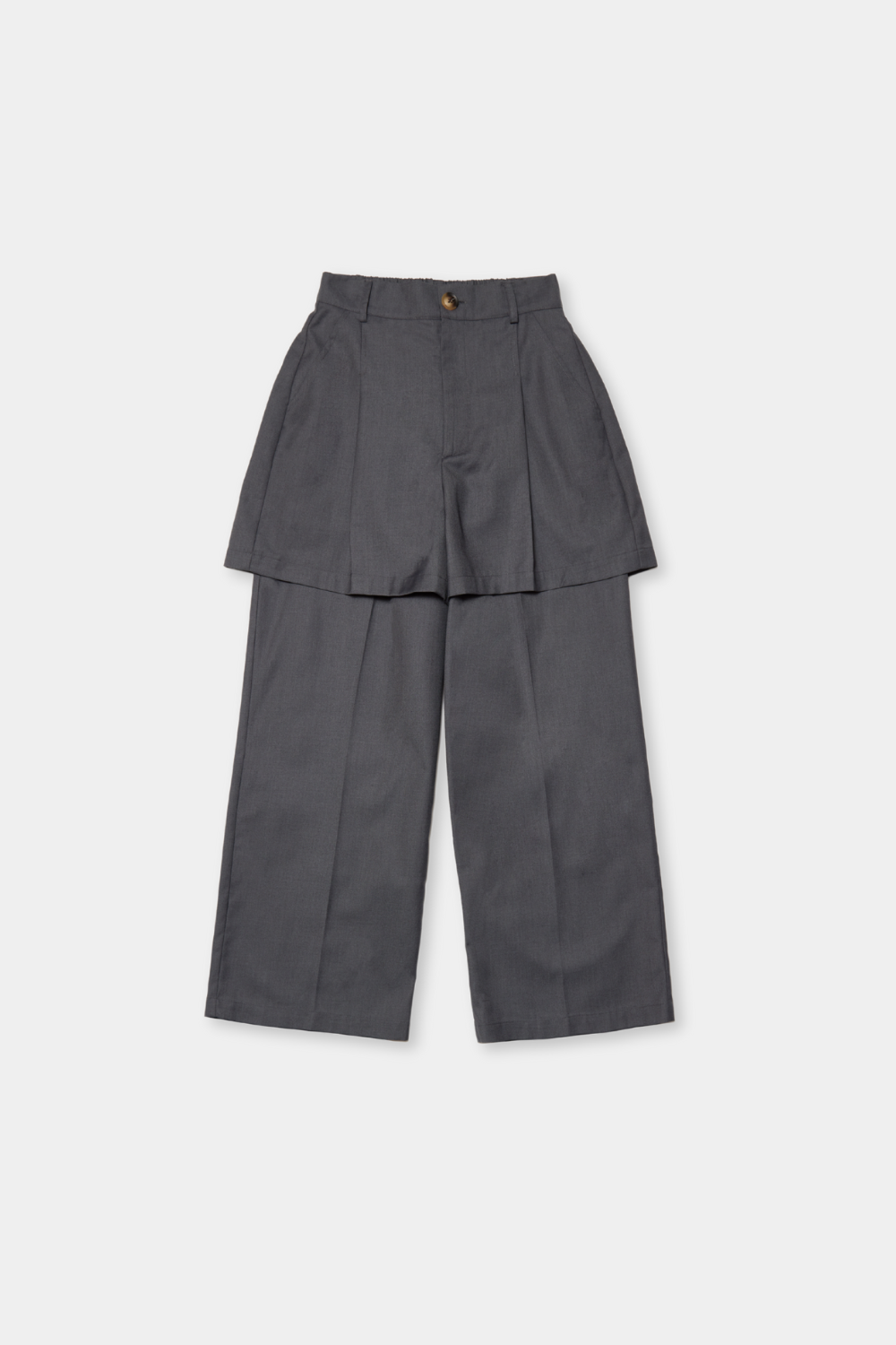【Collaboration】Layered tuck pants
