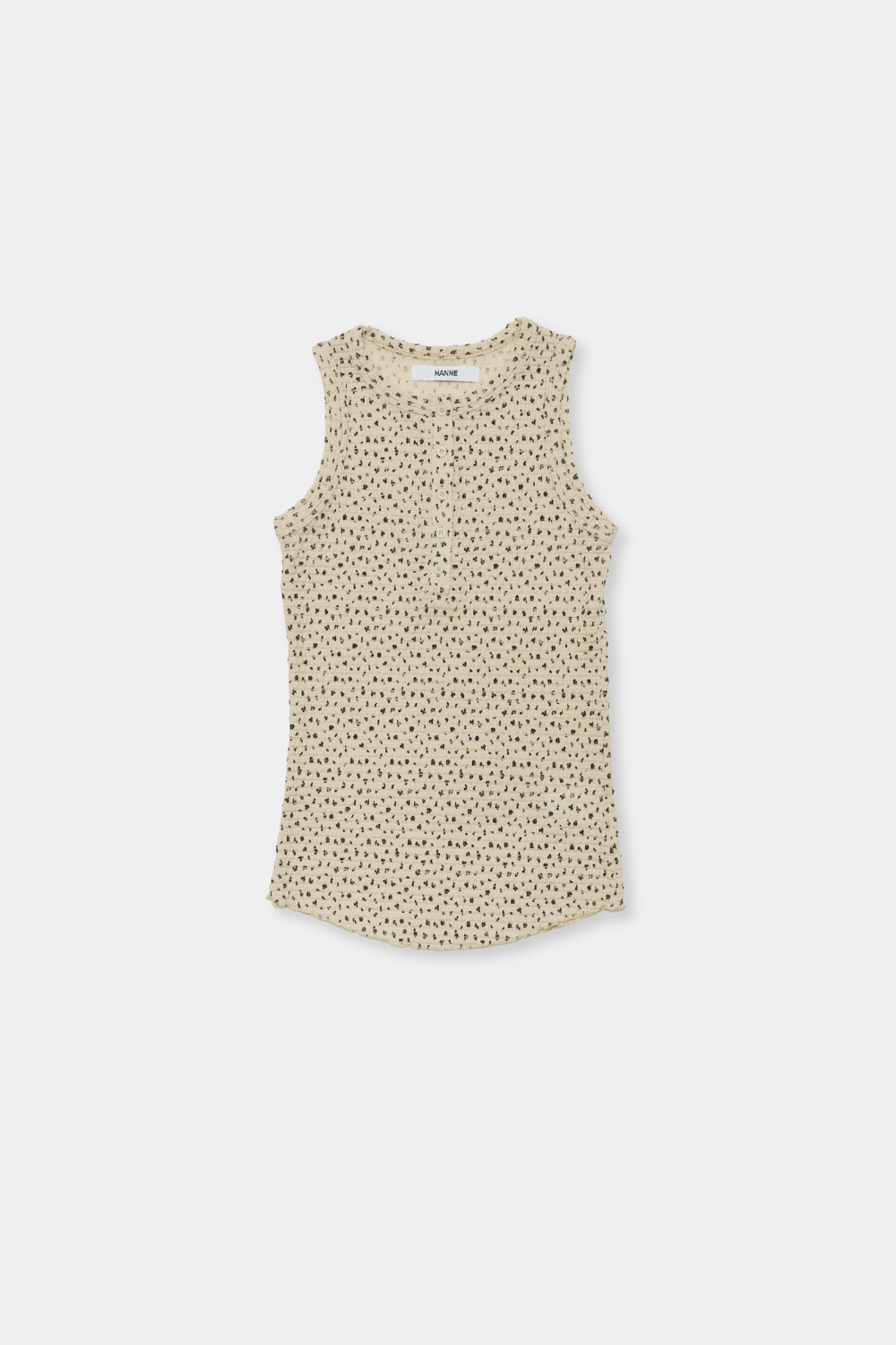 Flower henry neck tank top