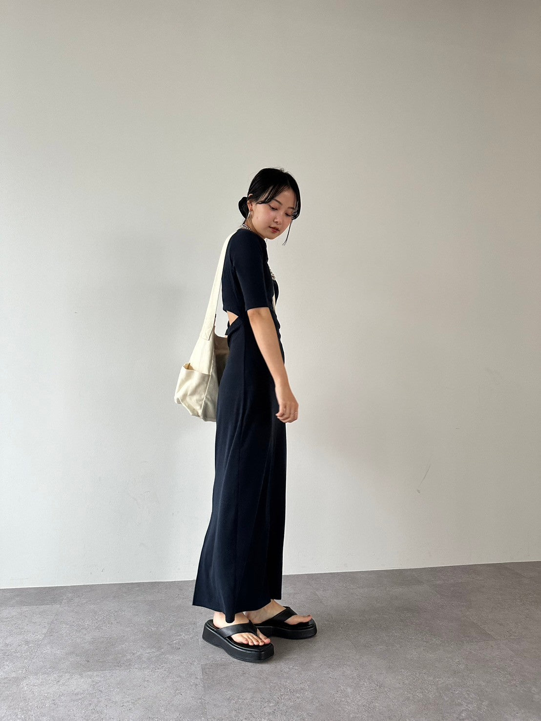 Back cut design dress