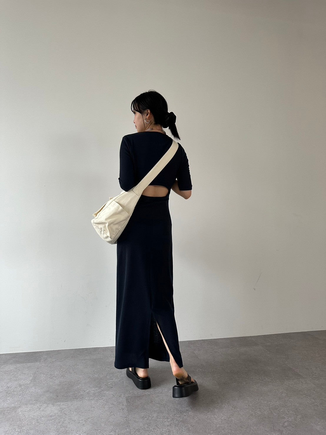 Back cut design dress