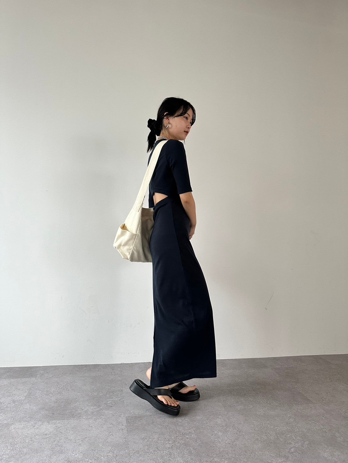 Back cut design dress