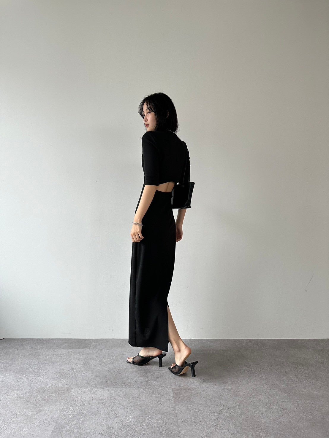 Back cut design dress