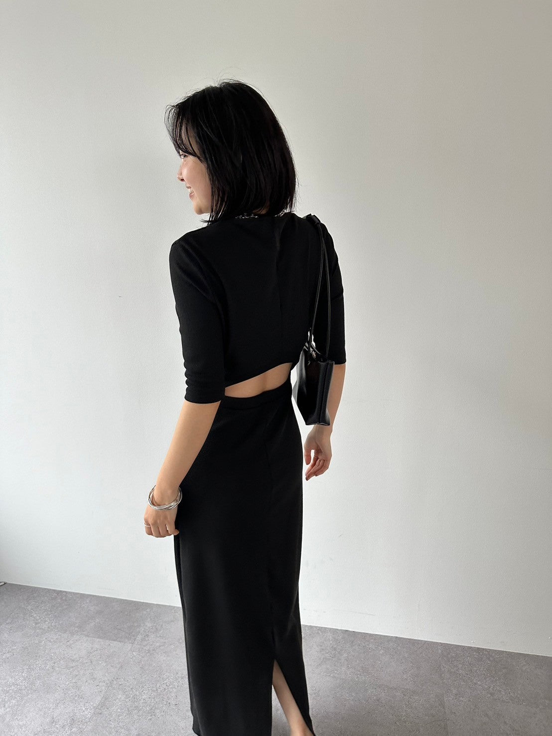Back cut design dress