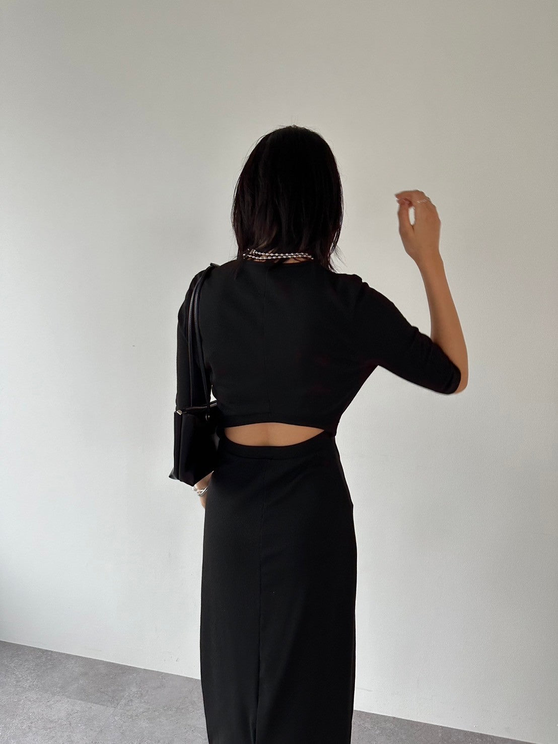 Back cut design dress