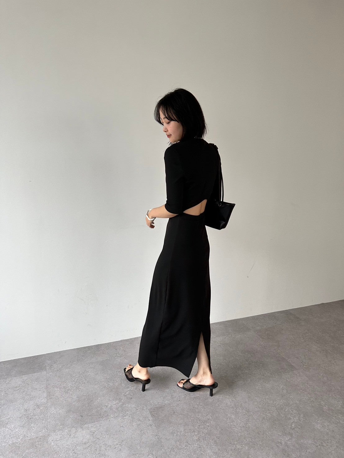 Back cut design dress