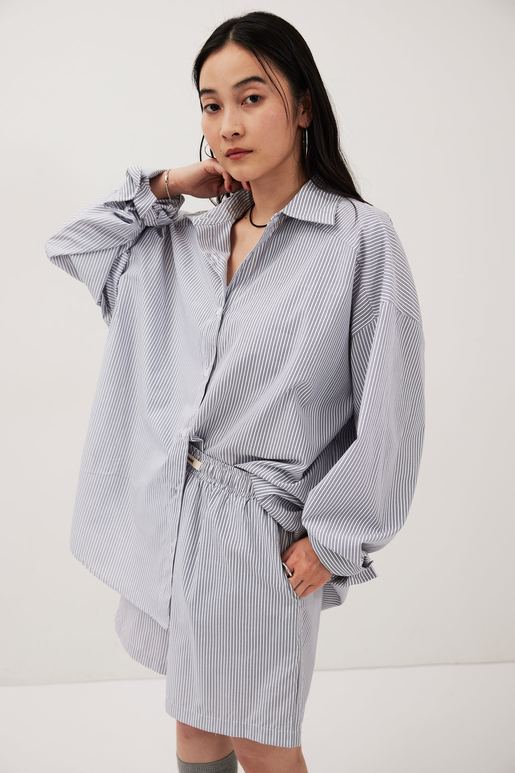 Striped shirt setup