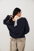 Halter neck lace top