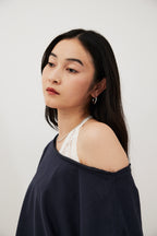 Halter neck lace top