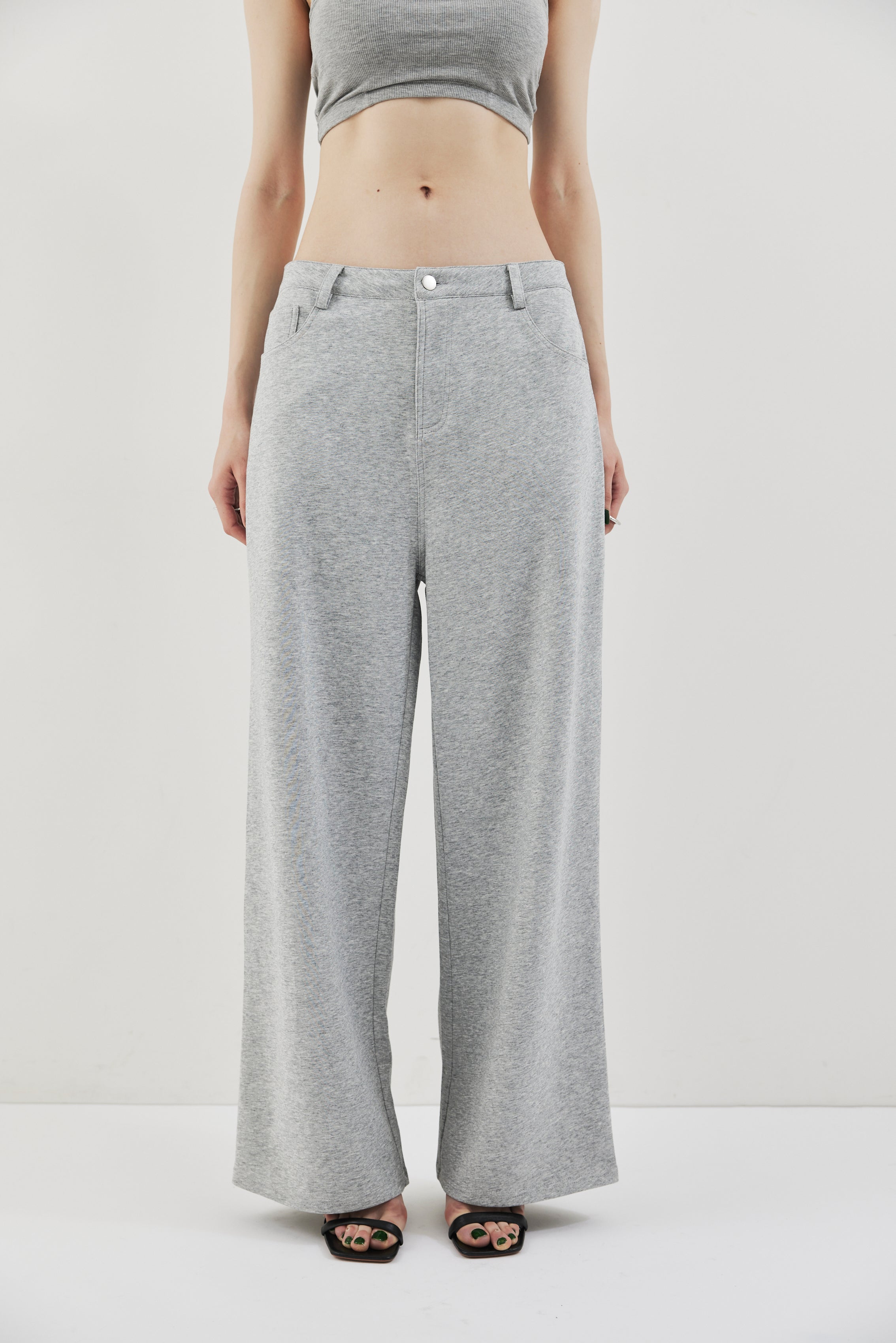 Straigh jersey pants