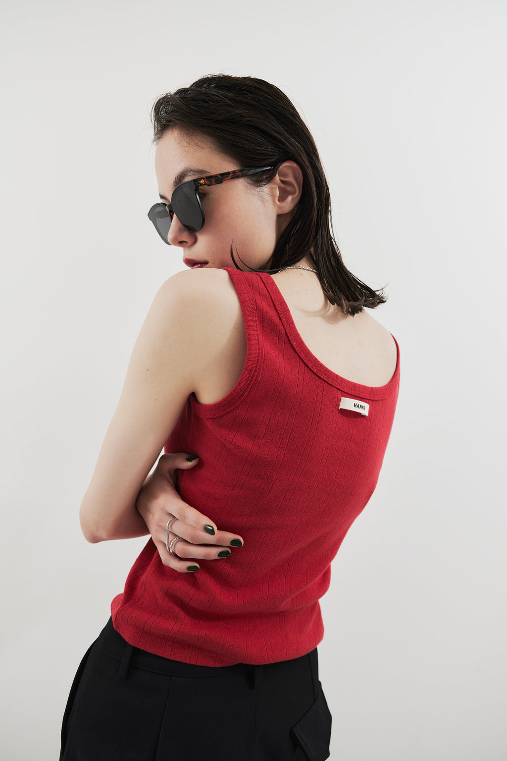 Eyelet tank top