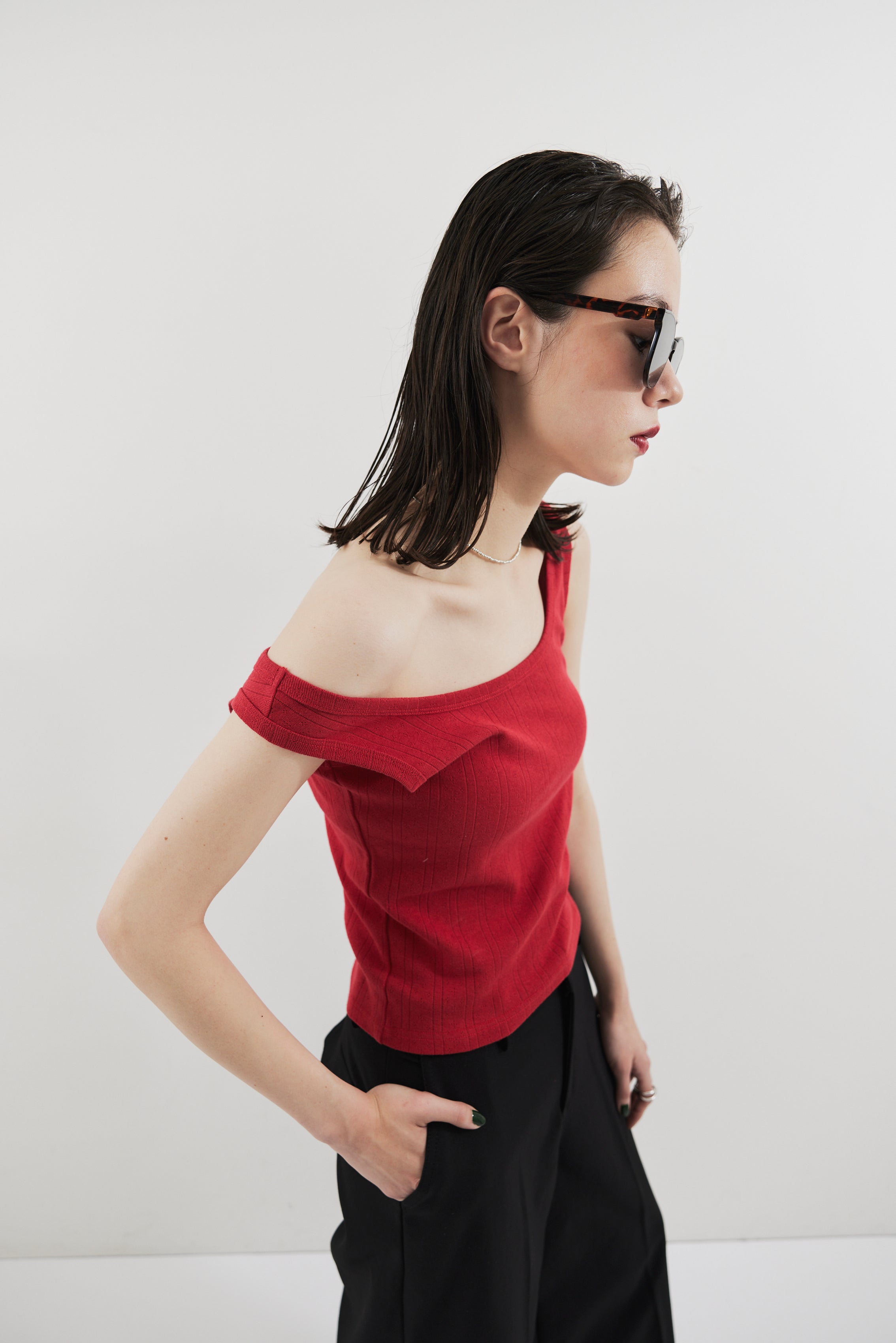 Eyelet tank top