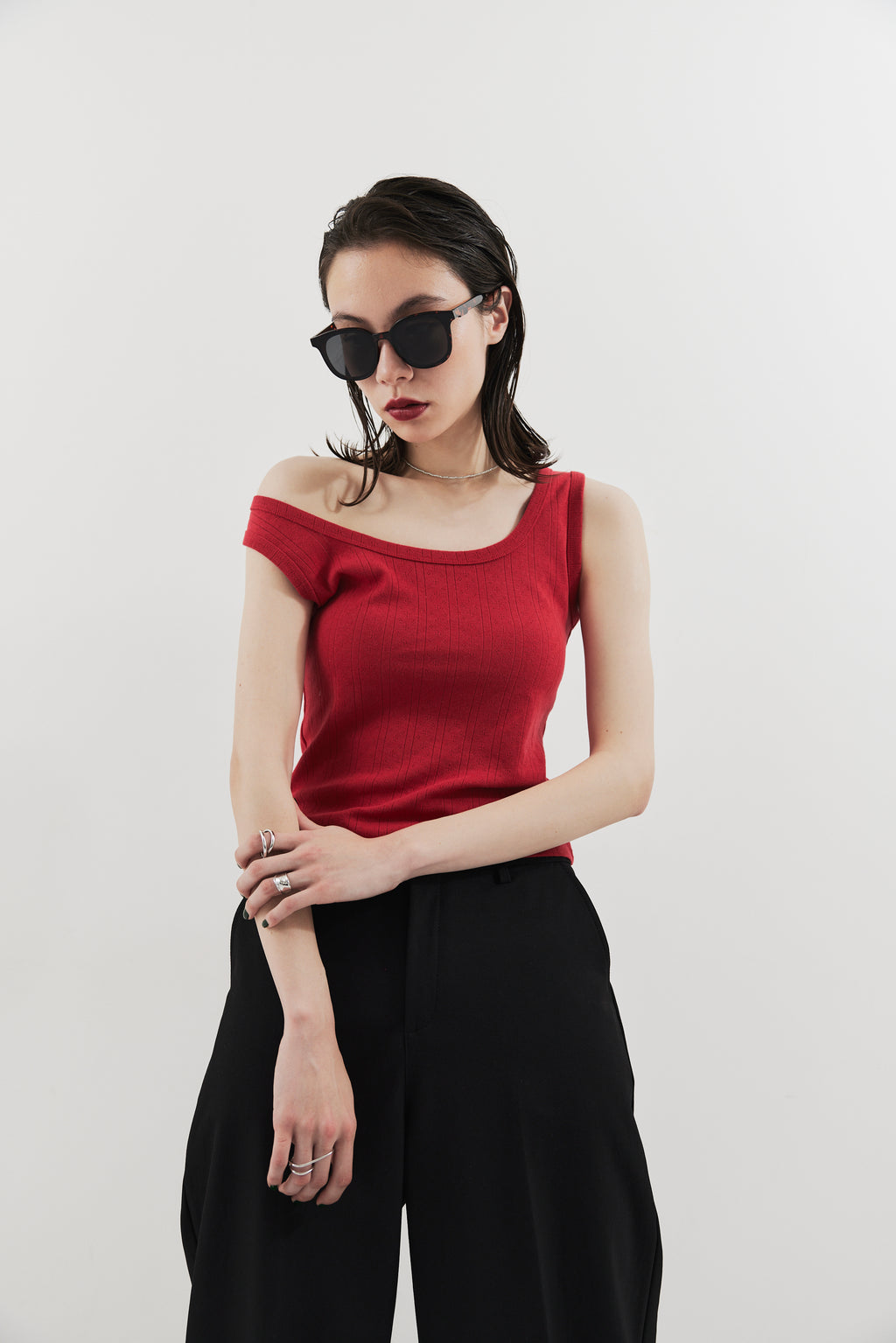 Eyelet tank top