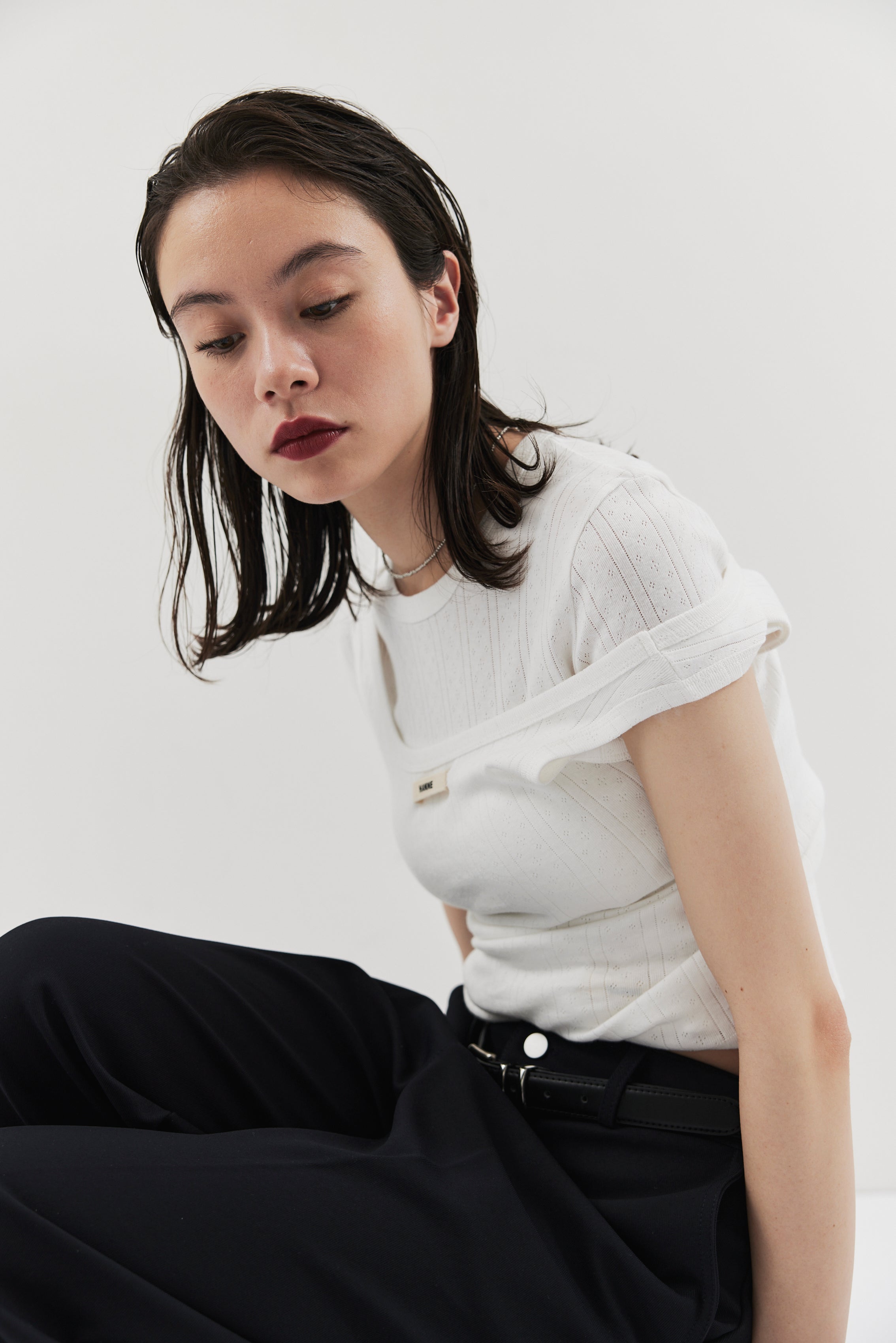 Eyelet tank top