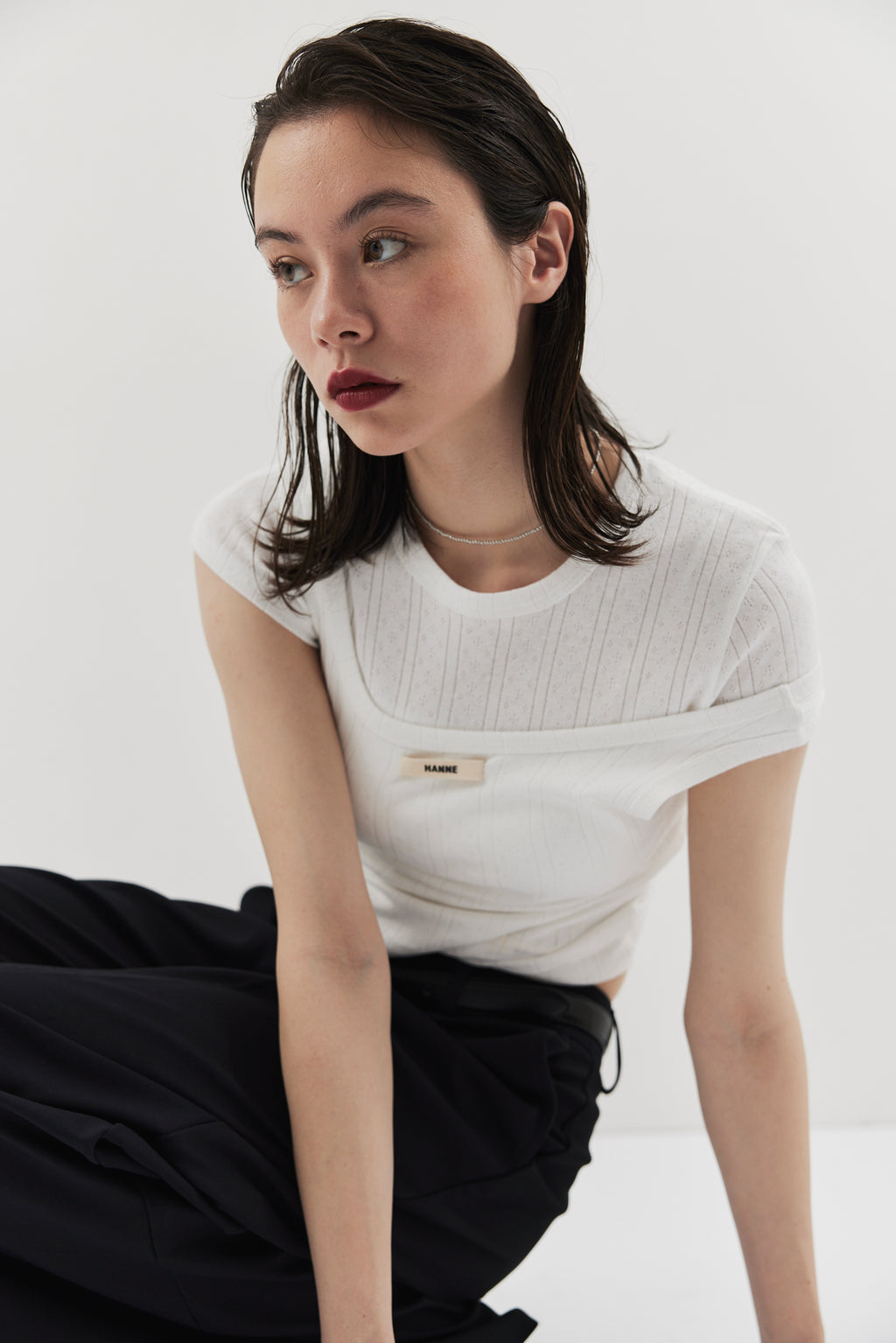Eyelet tank top