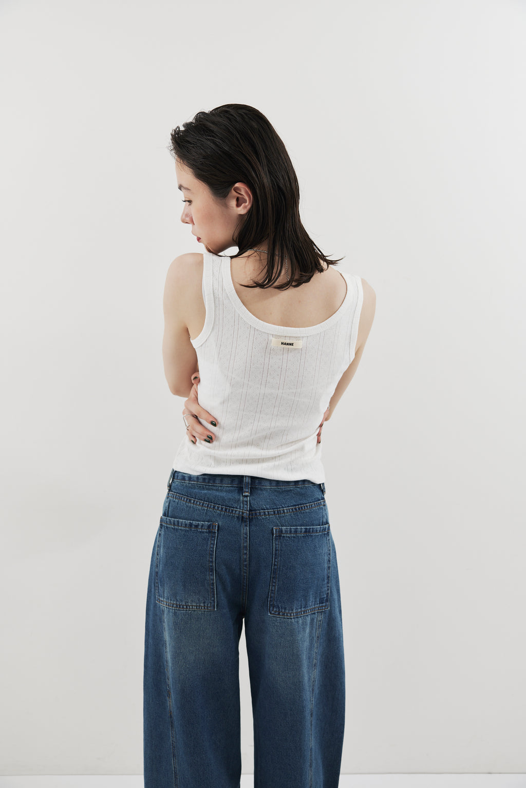 Eyelet tank top