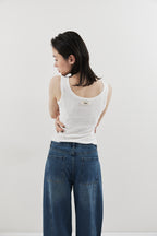 Eyelet tank top