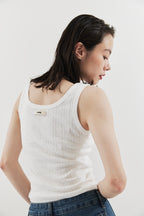 Eyelet tank top