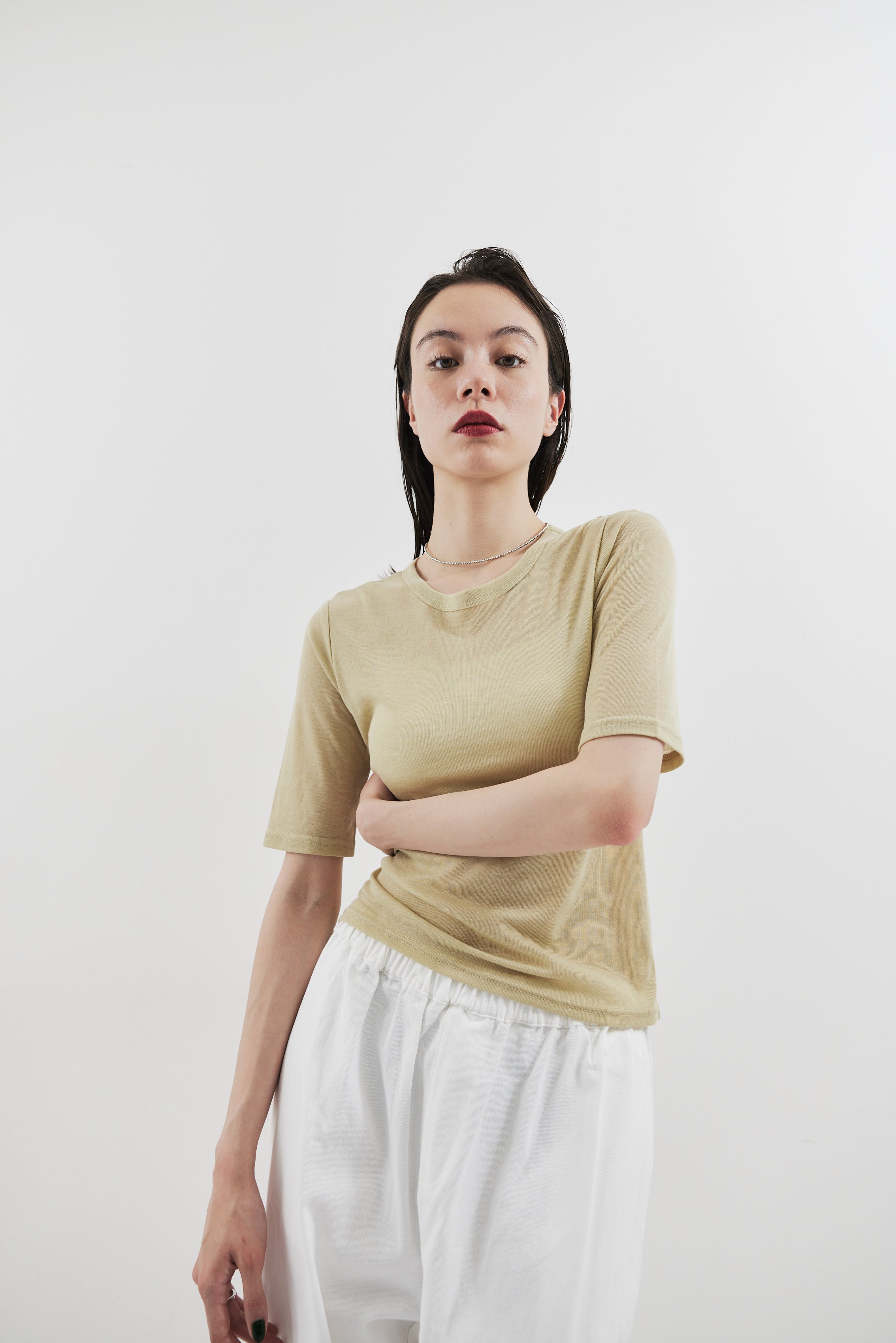 2PACK Sheer half sleeve TEE