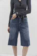 Bermuda denim pants