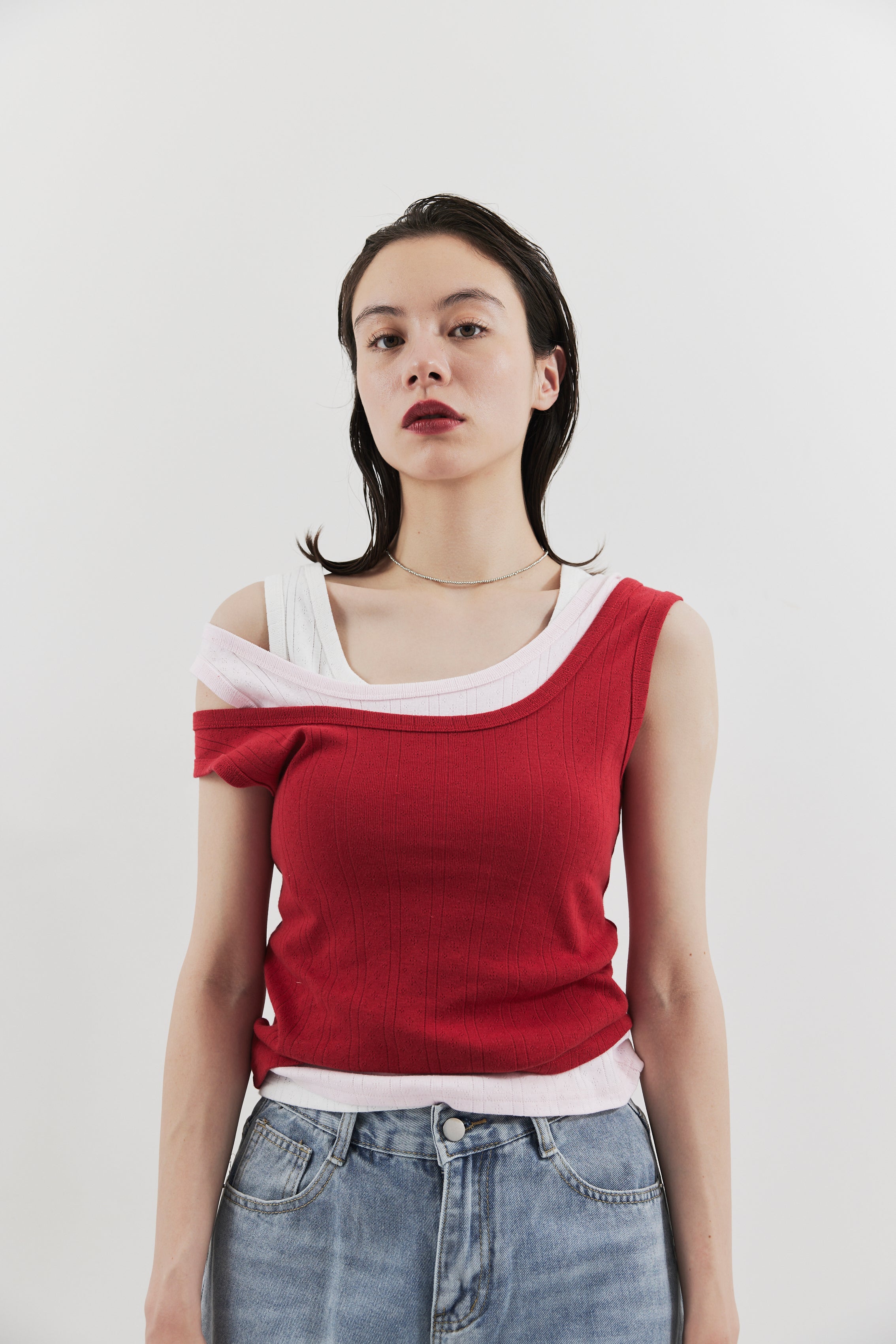 Eyelet tank top