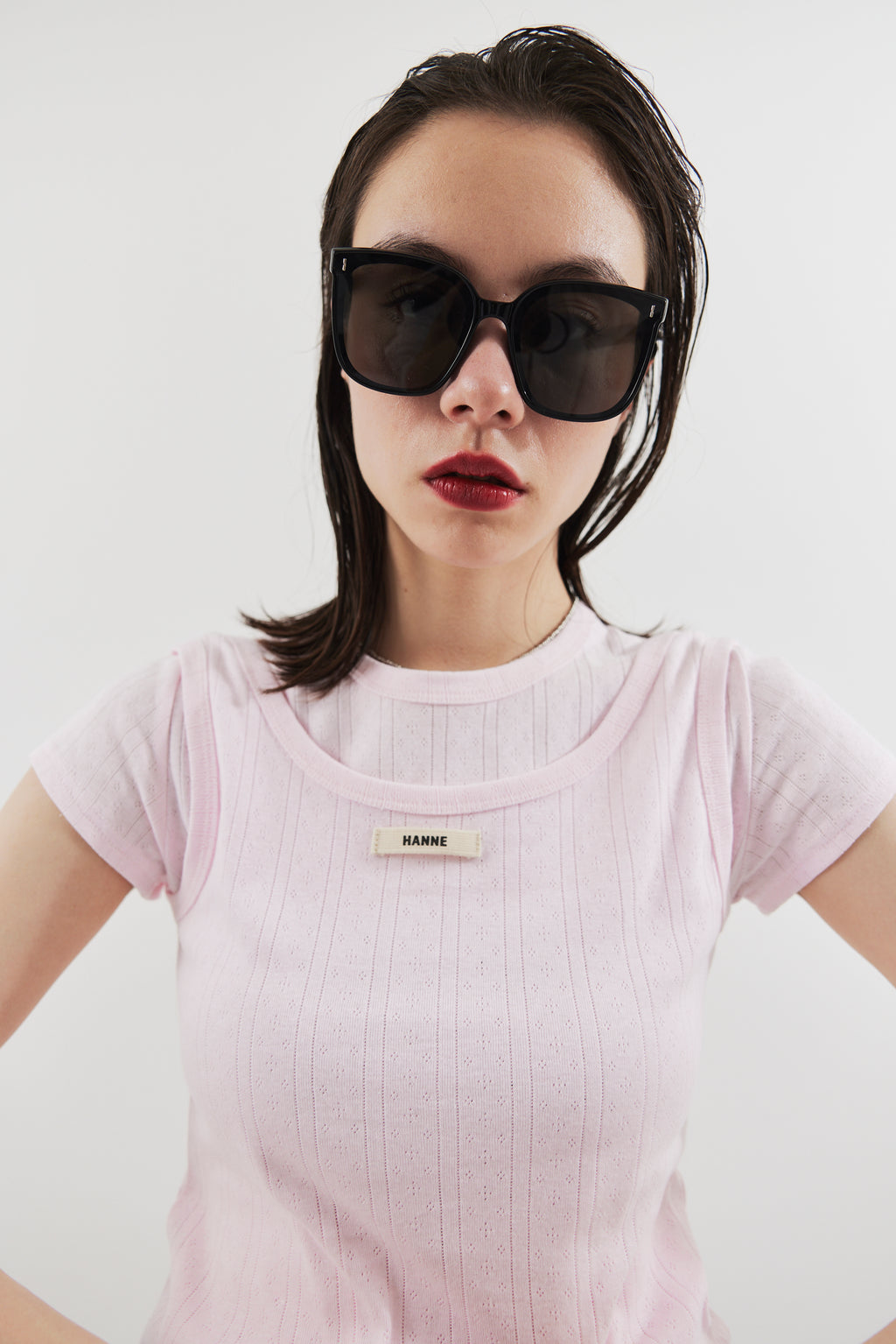 Eyelet tank top