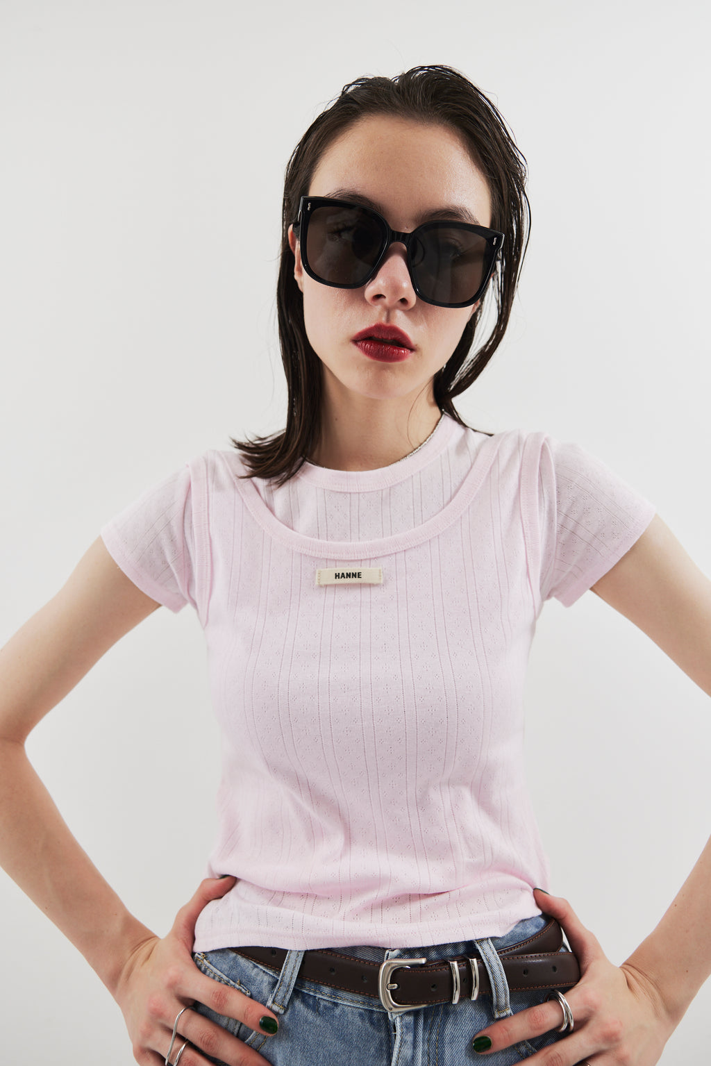 Eyelet tank top