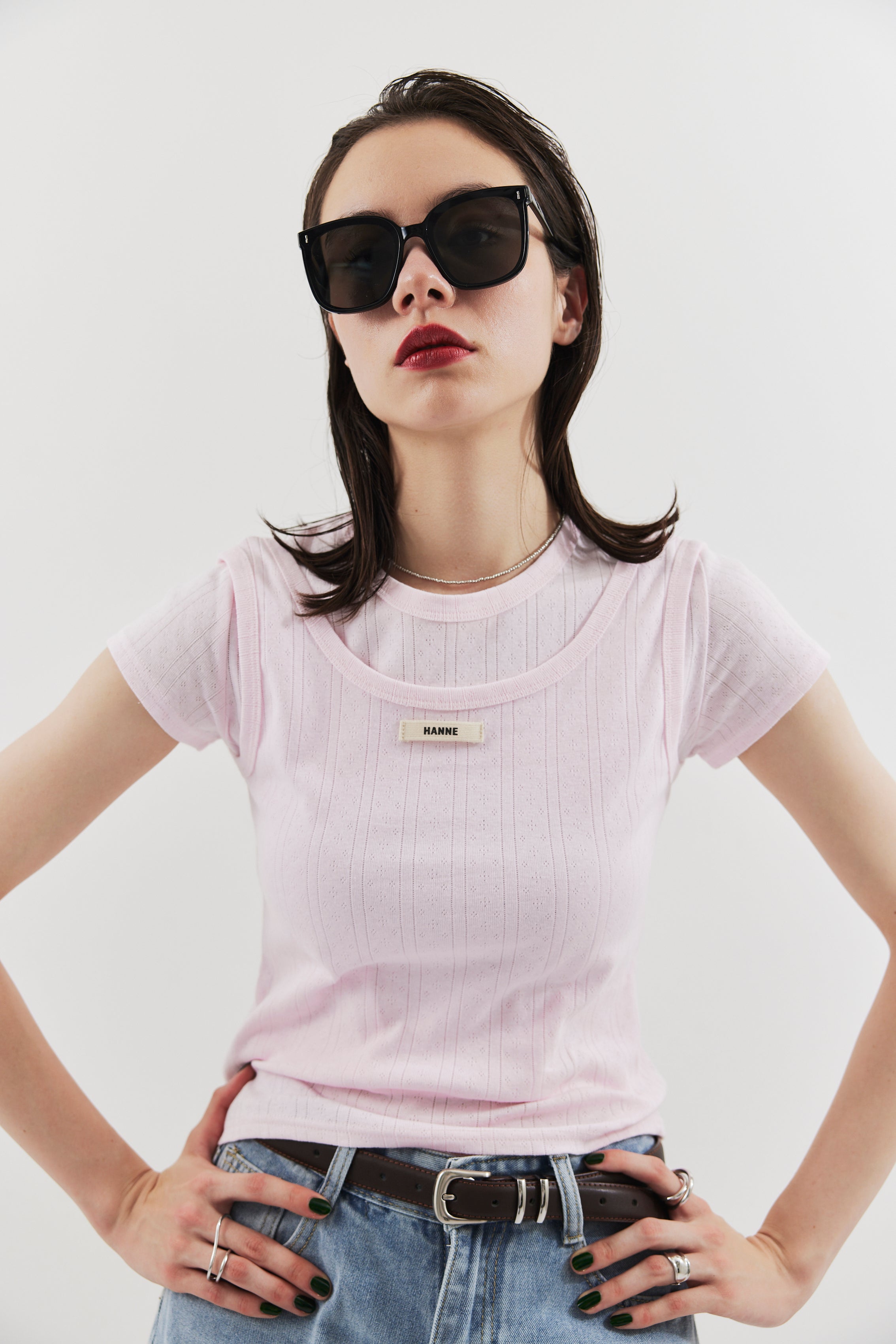 Eyelet tank top