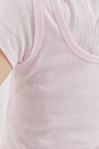 Eyelet tank top