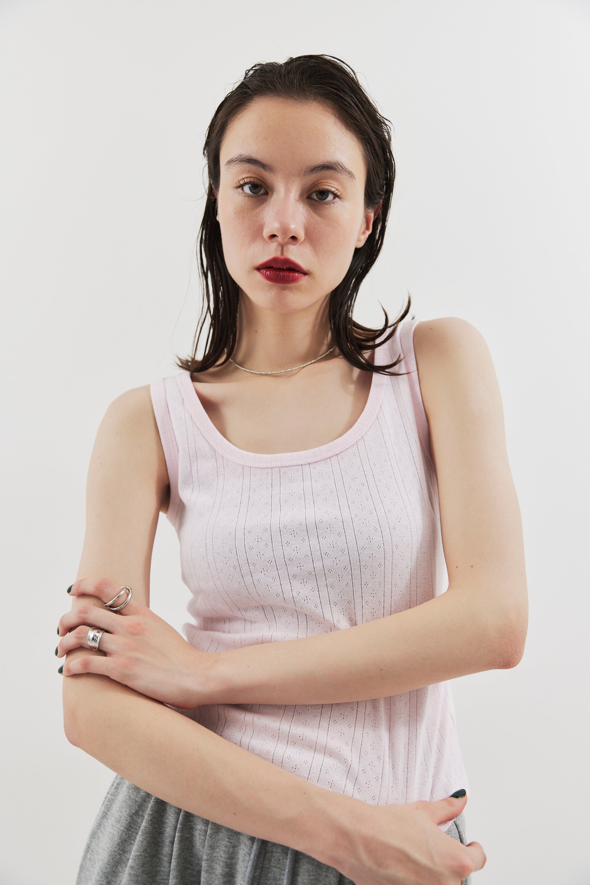 Eyelet tank top