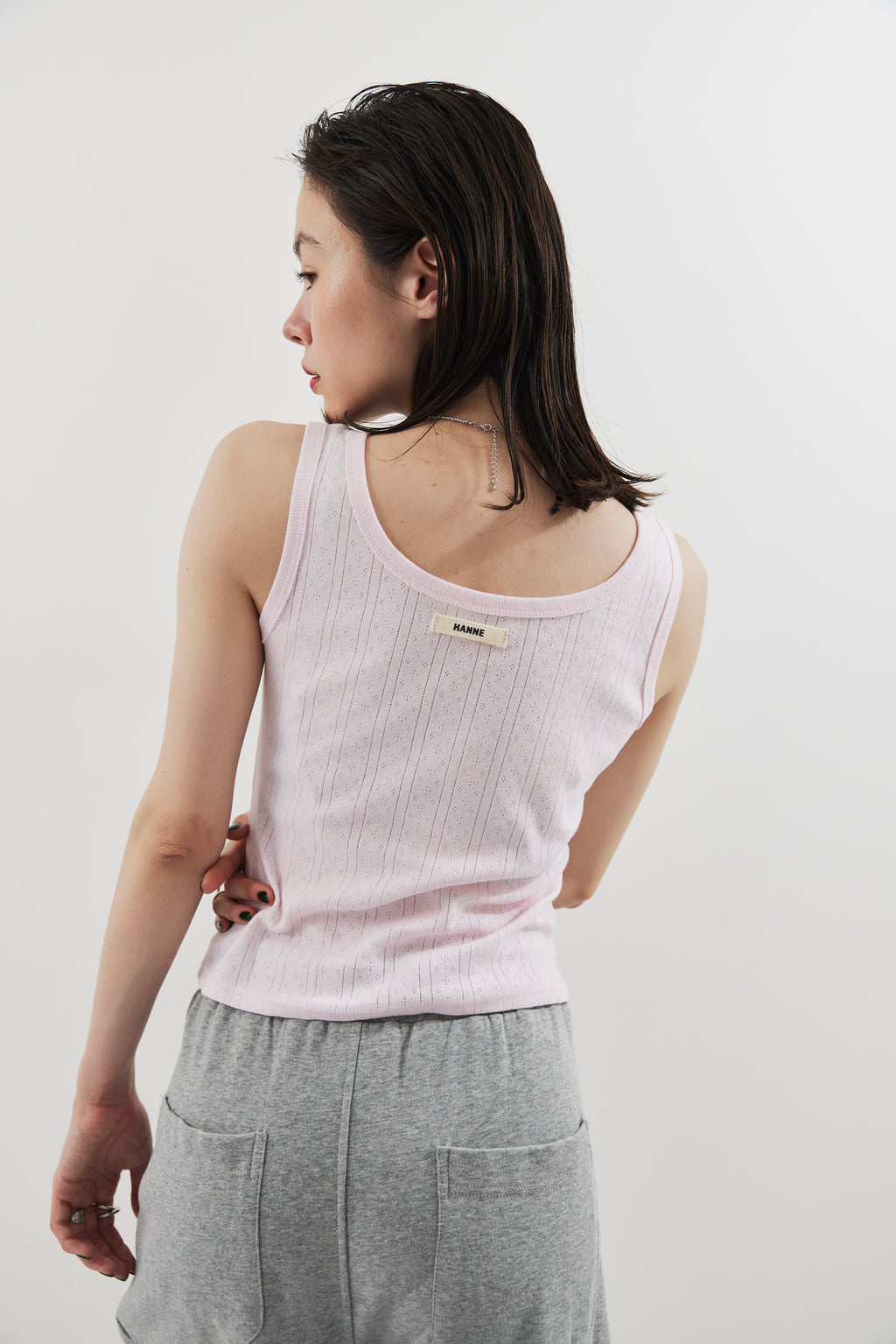 Eyelet tank top