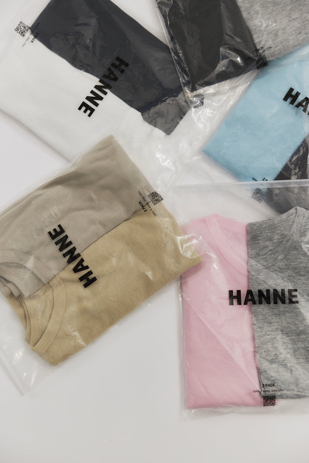 2PACK Sheer half sleeve TEE