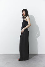 Tucked wide pants