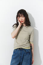 2PACK Sheer half sleeve TEE