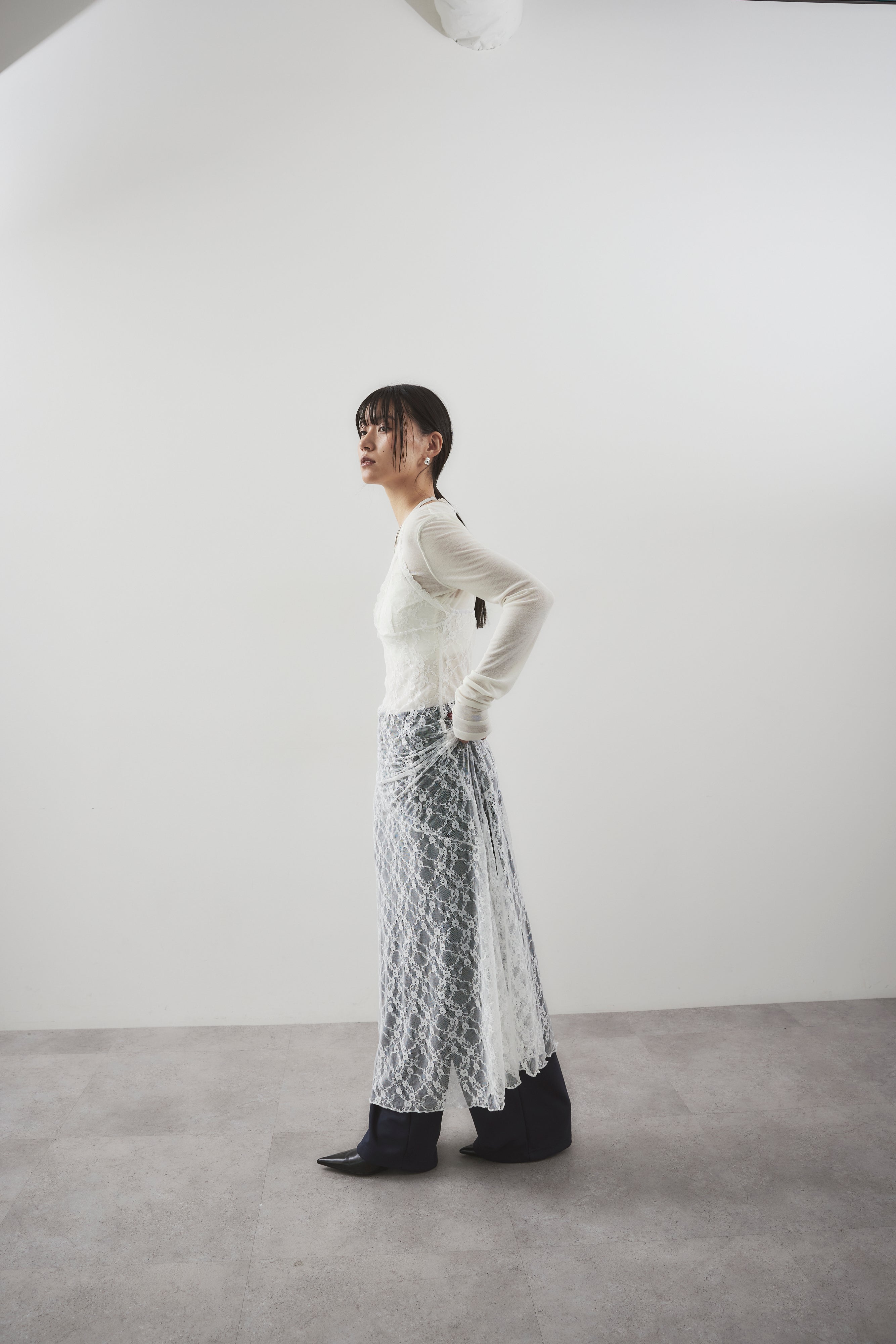 Halter neck lace dress