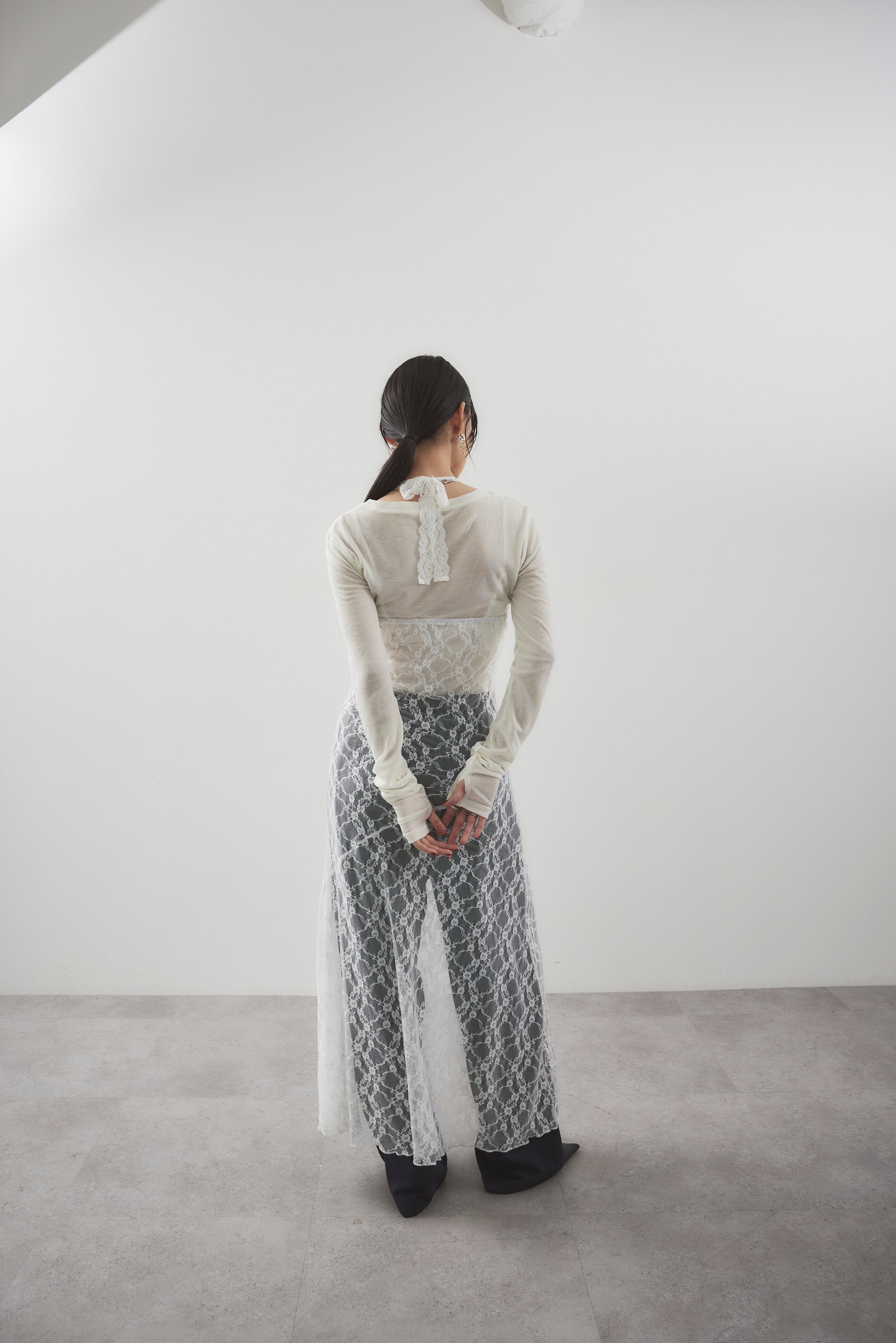 Halter neck lace dress