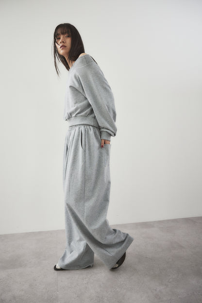Sweat touch tuck pants