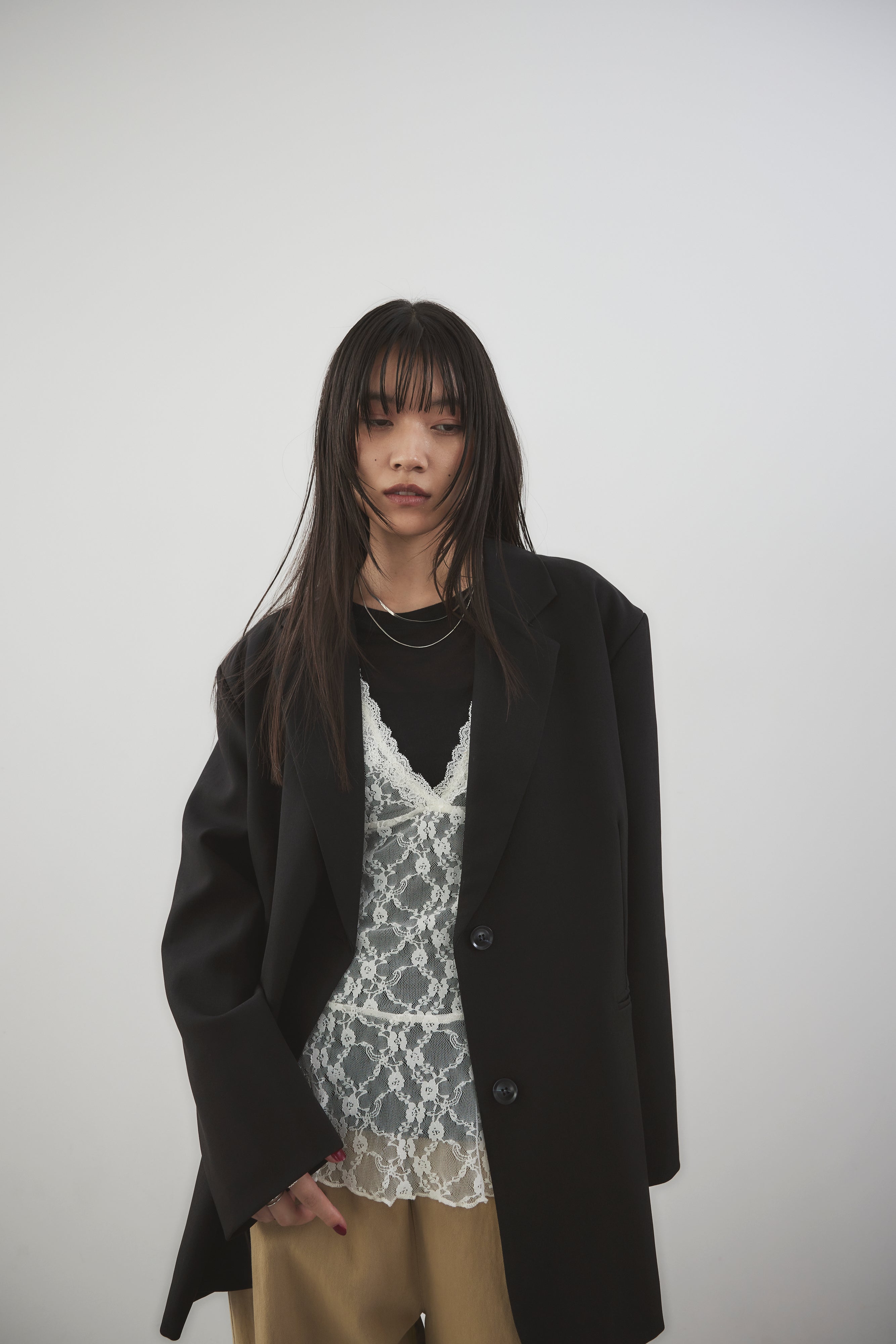 Halter neck lace top