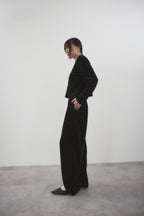 Shiny dot velour pants