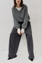 2-tuck wide pants