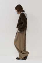 2-tuck wide pants