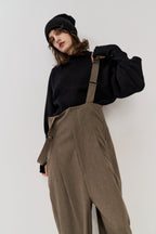 Crew neck compact knit pullover