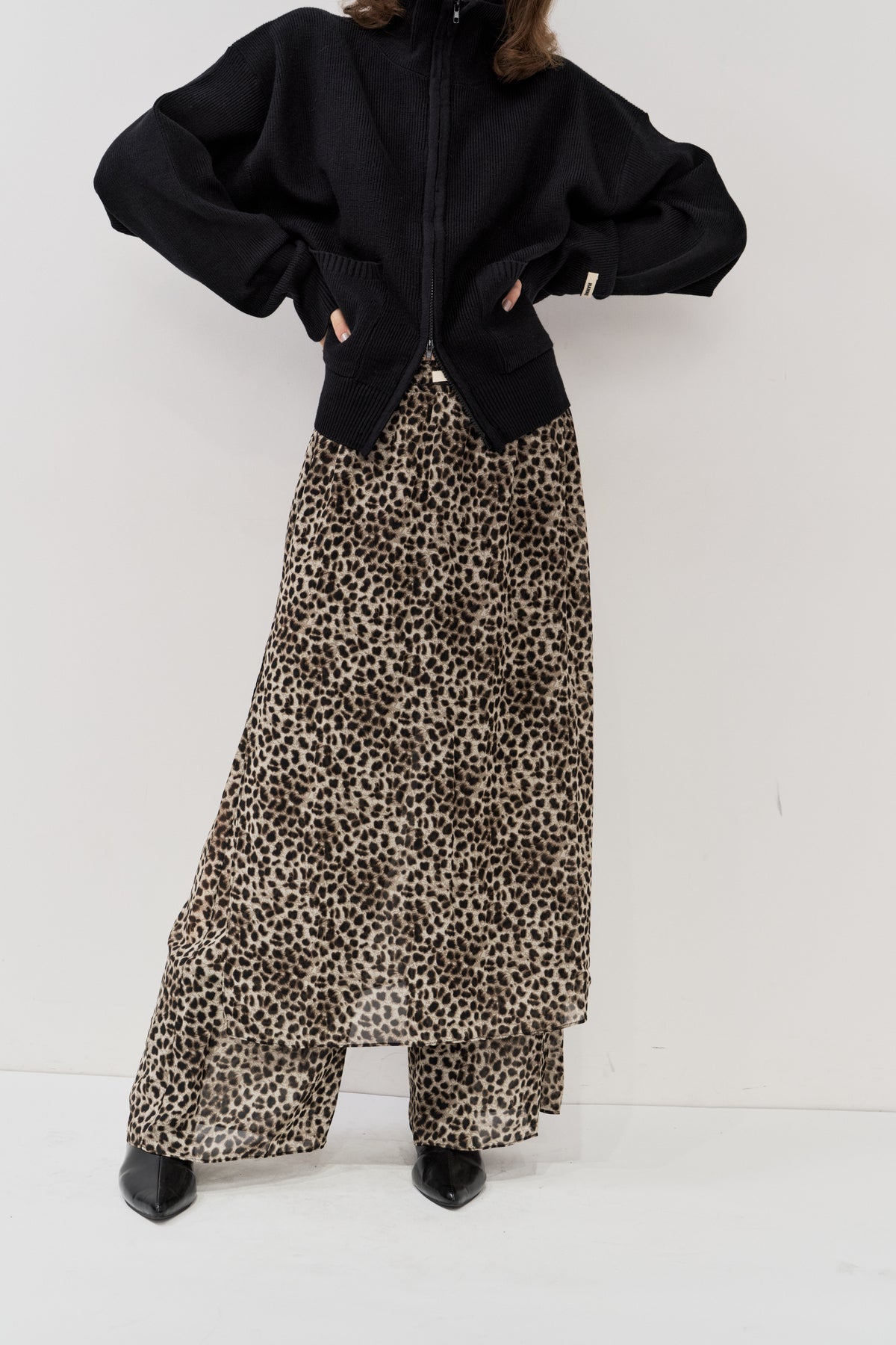 Sheer layered pants