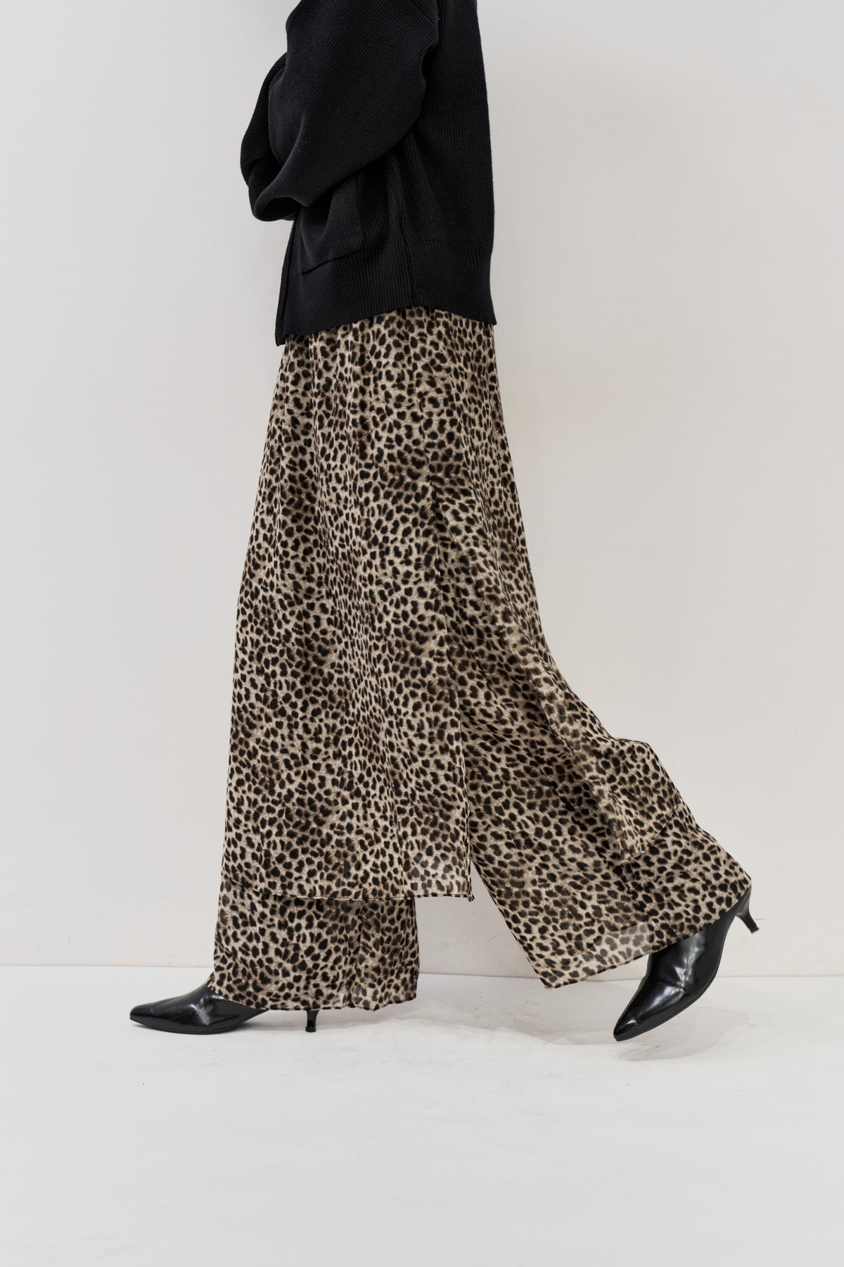 Sheer layered pants