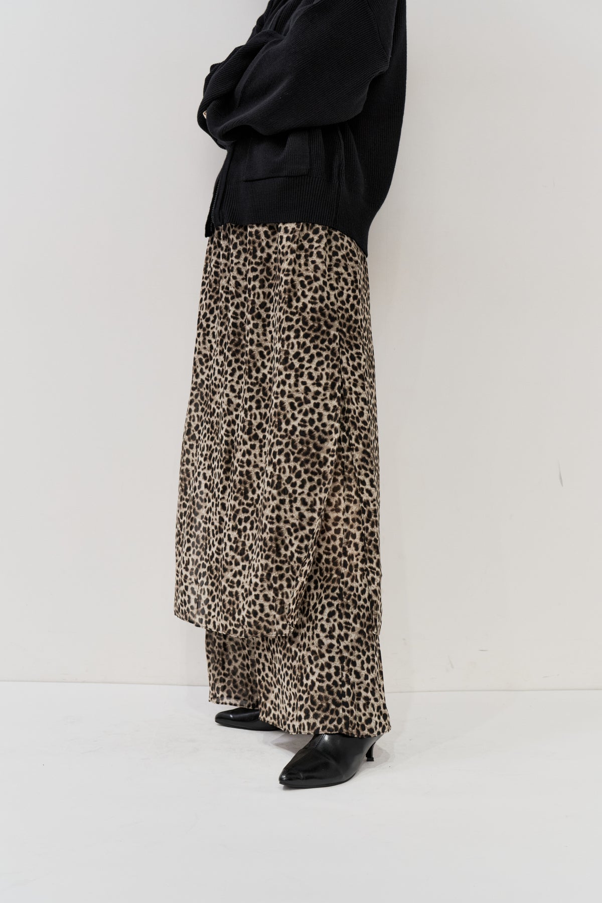 Sheer layered pants