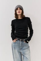 Eyelet long sleeve TEE