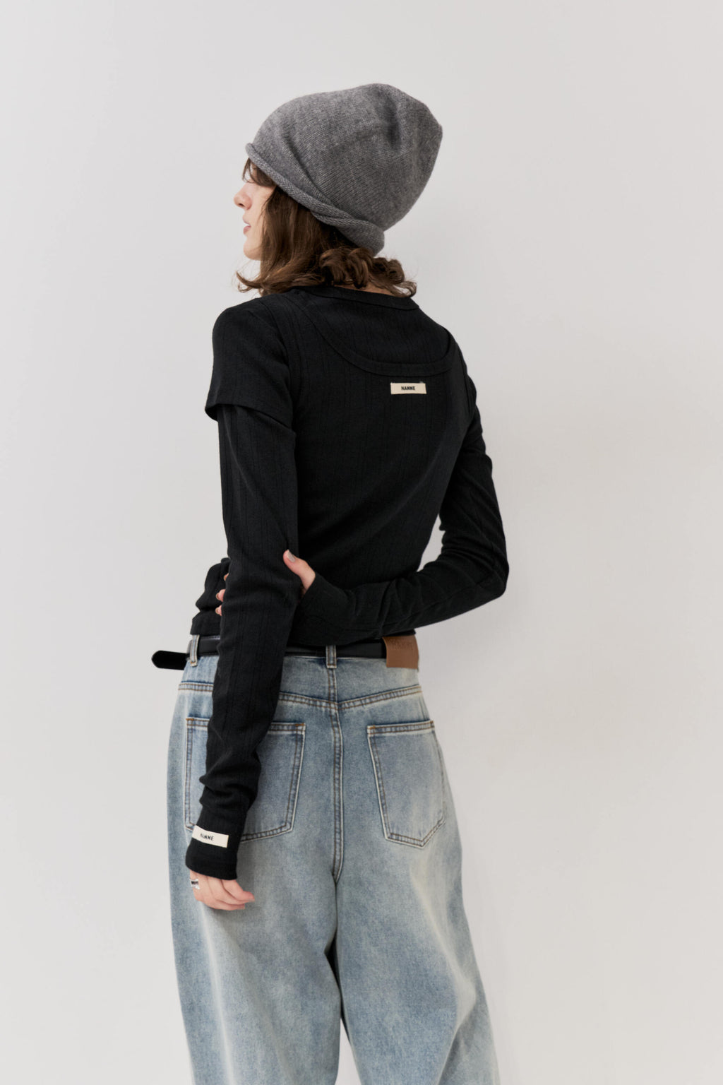 Eyelet long sleeve TEE