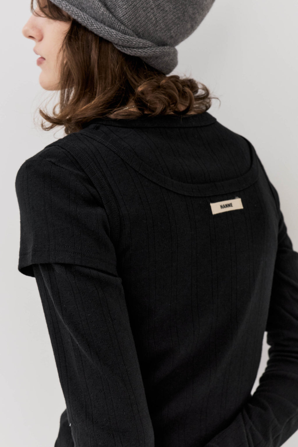 Eyelet long sleeve TEE